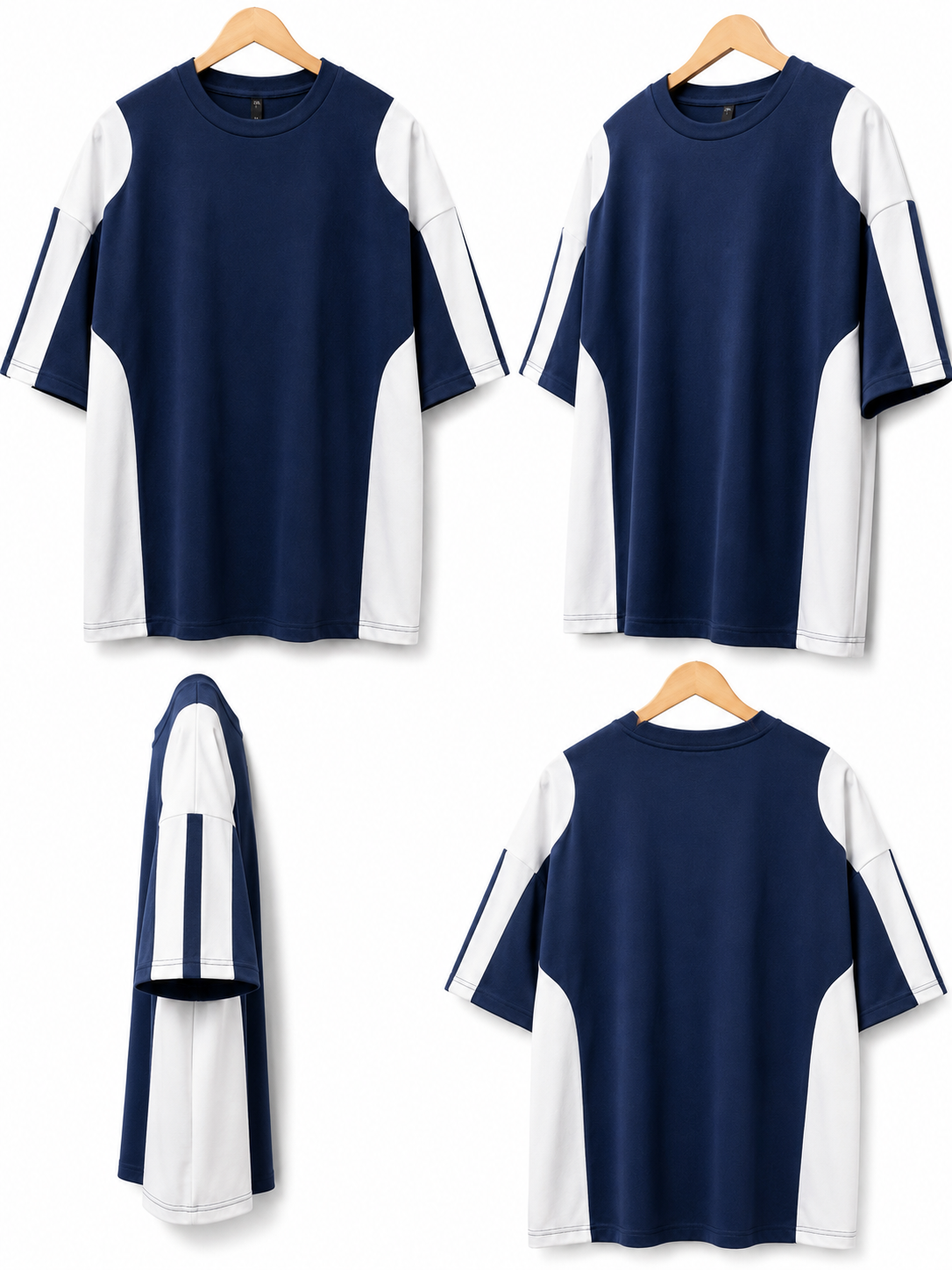Contrast Panel Oversized Tee