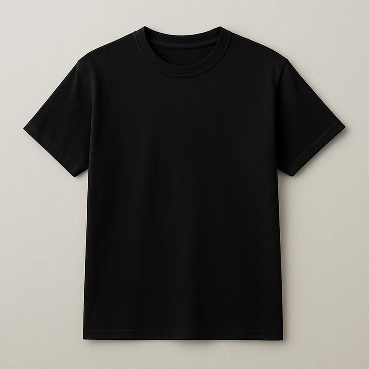 Plain Basic T-Shirt - Plain Black
