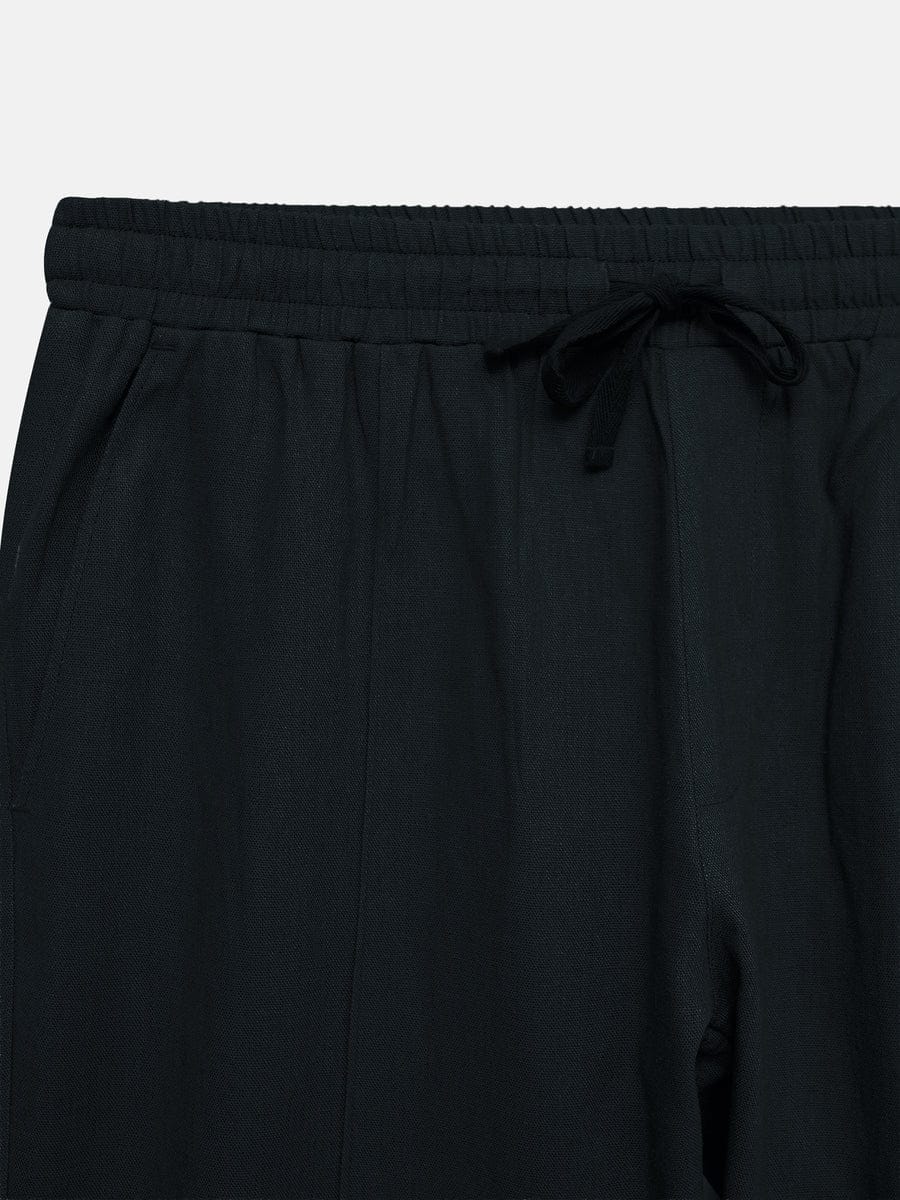 Men’s Premium Black Linen-Blend