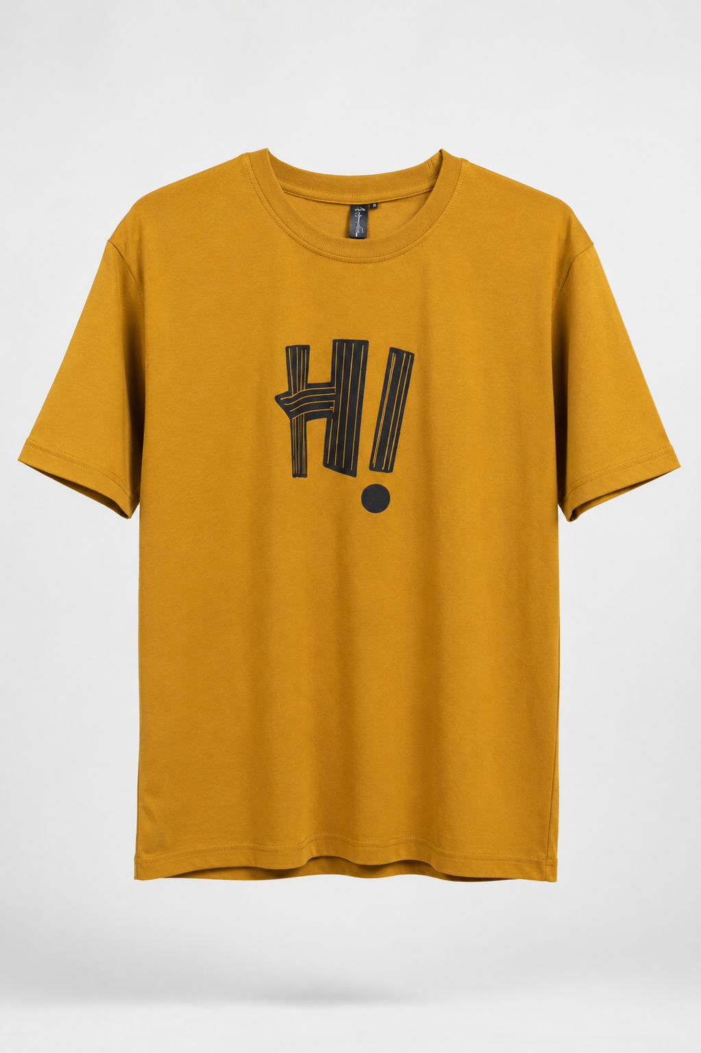 Mustard Yellow Graphic Crewneck Drop