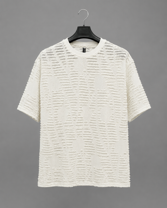 Men's Textured Distressed Drop Tee