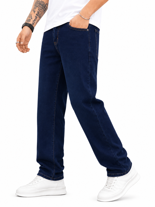 Dark Blue Regular-Fit Jeans