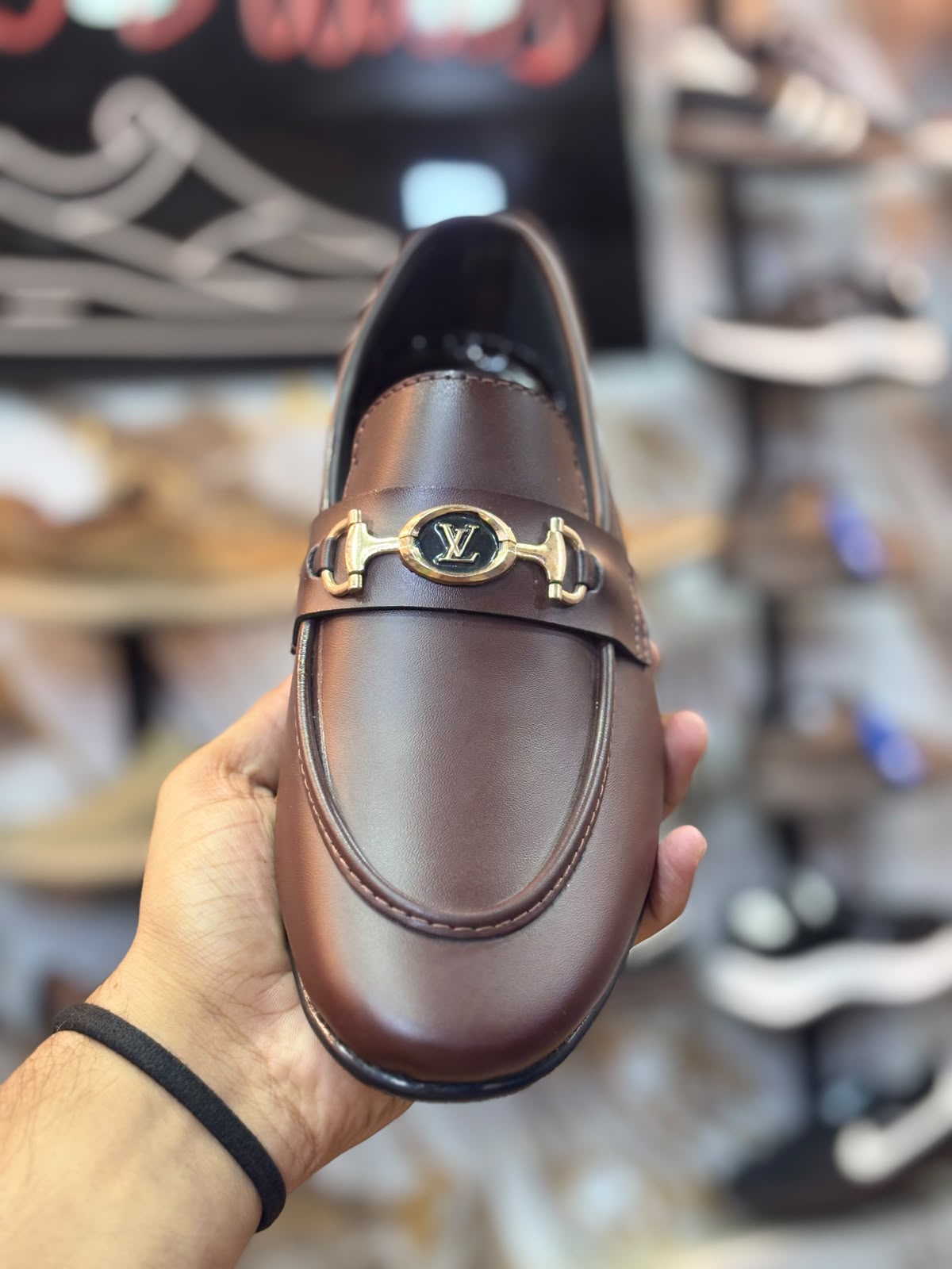 Men’s Premium Burgundy Leather Horsebit Loafers