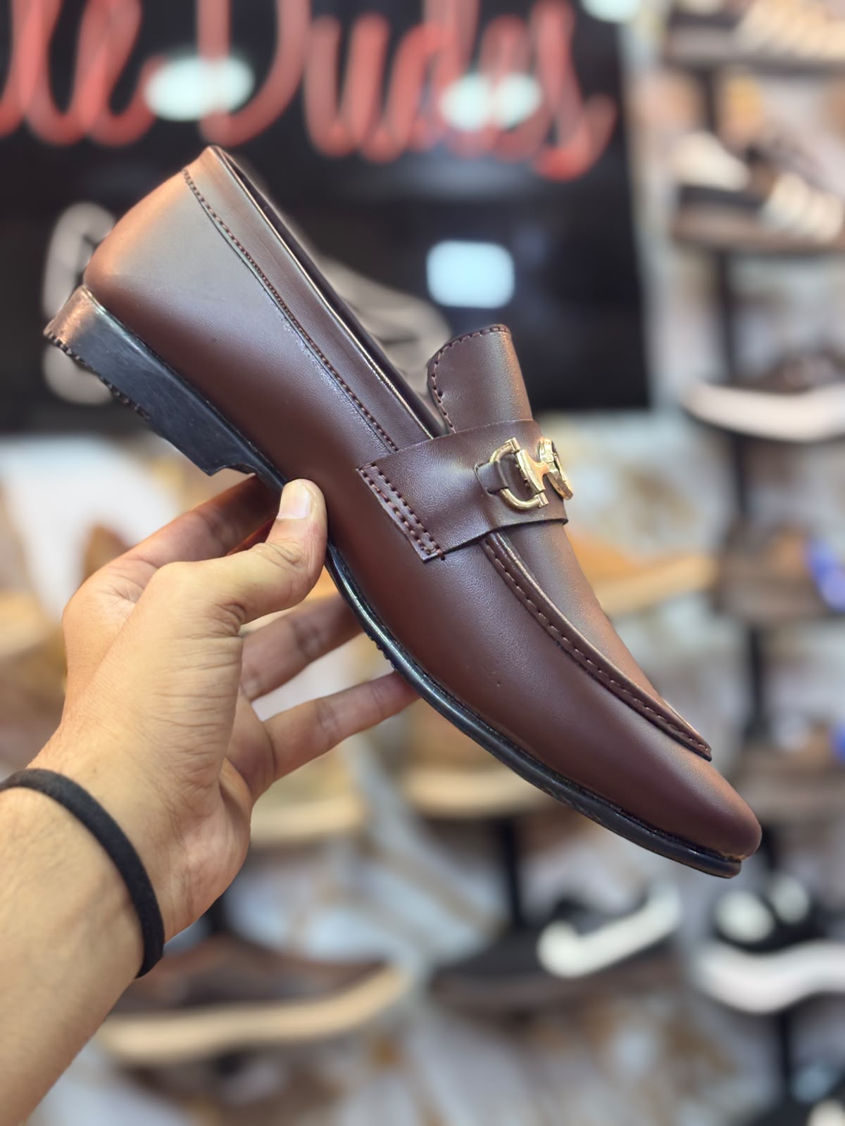 Men’s Premium Burgundy Leather Horsebit Loafers
