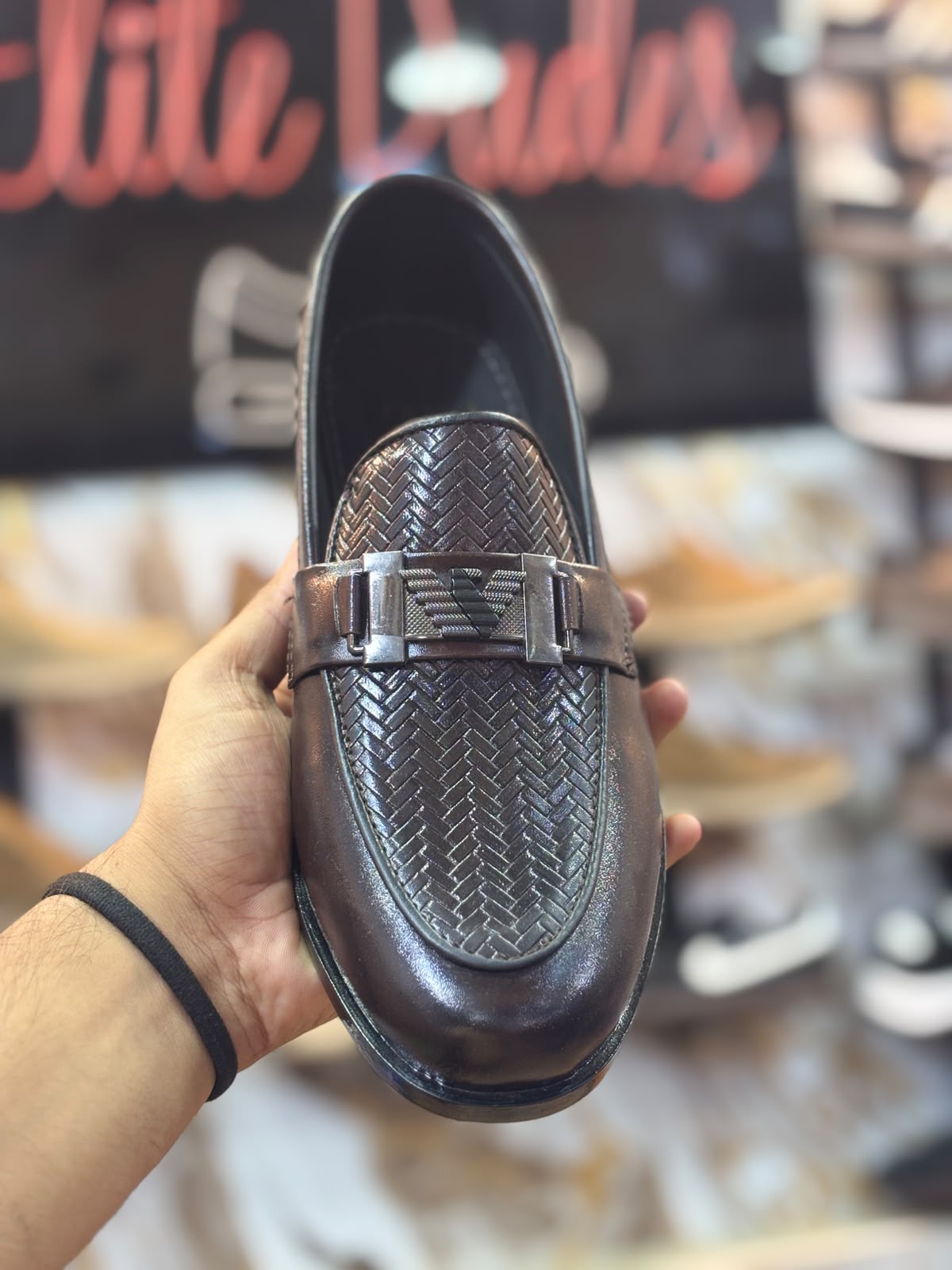 Men’s Premium Woven-Texture Dress Loafers