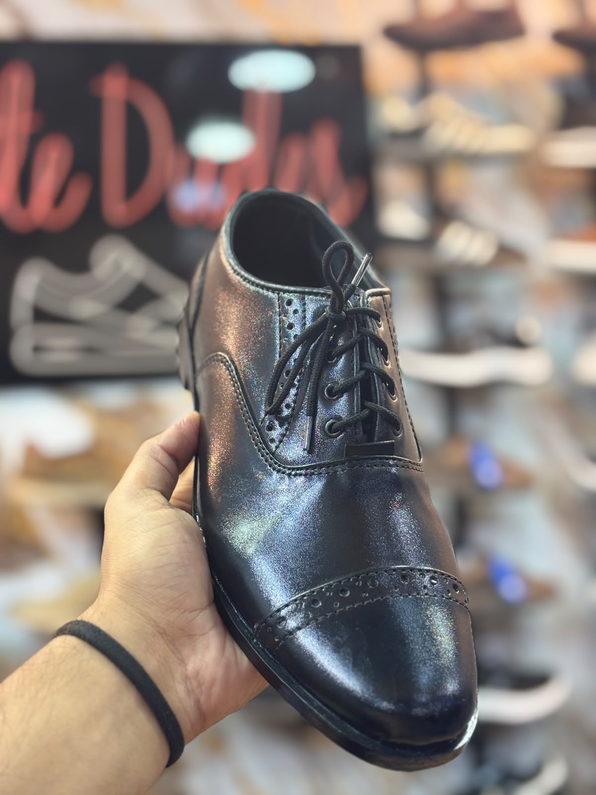 Men’s Gala Midnight Iridescent Oxford Shoes